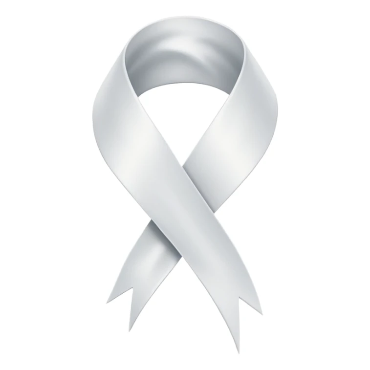 I want a white ribbon emoji sticker