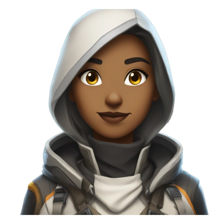 Overwatch's Ana wearing her default look sticker