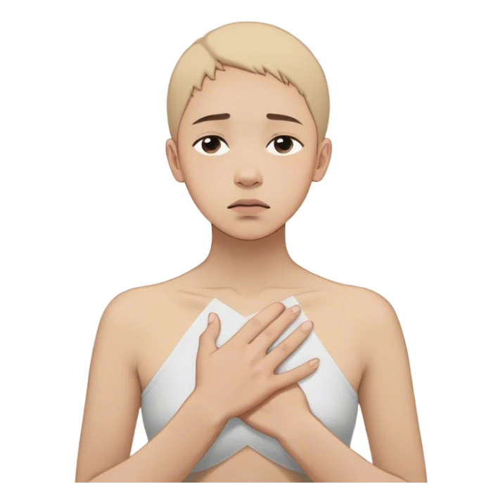 A person stands still, hand on their chest, hesitating between a floating “Yes” and “No.” Their face shows discomfort, but they don’t rush to choose. Nearby, someone looks disappointed but calm. The scene captures **pausing, tolerating discomfort, and making space for others' feelings.** 🚦😣 sticker