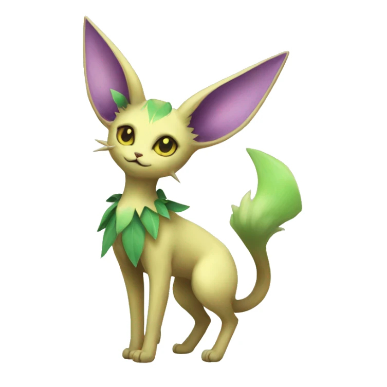 Espeon-Leafeon full body sticker