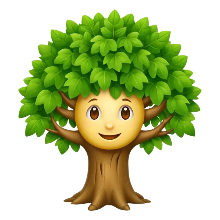 Happy tree sticker