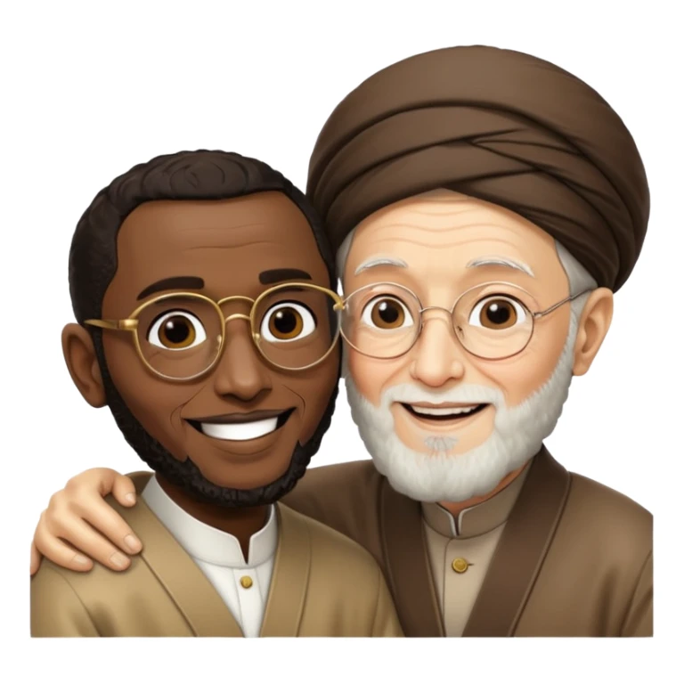 Diddy and khamanei kissing sticker