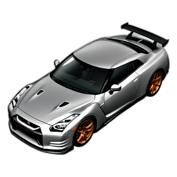 Nissan-GT-R-tunning-vue-de-haut sticker