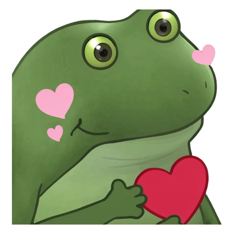 Plain cloud with pale pink glow surrounding and hearts  sticker