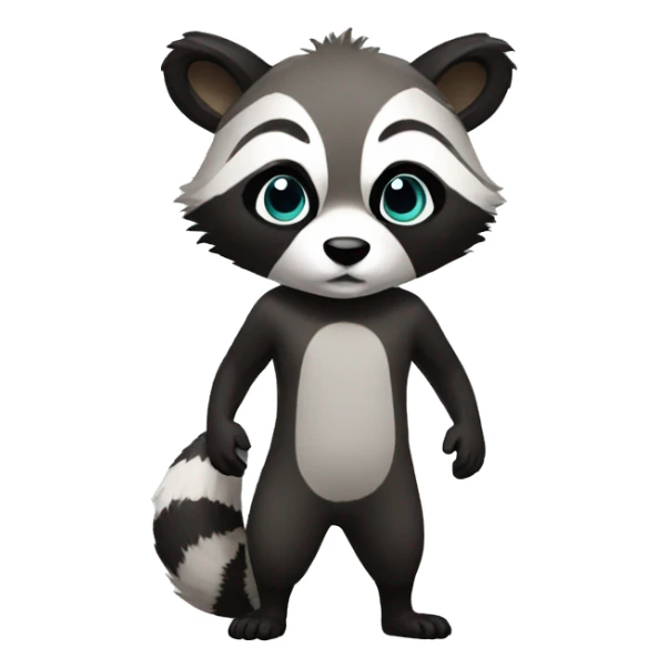 raccoon-panda-hybrid full body sticker
