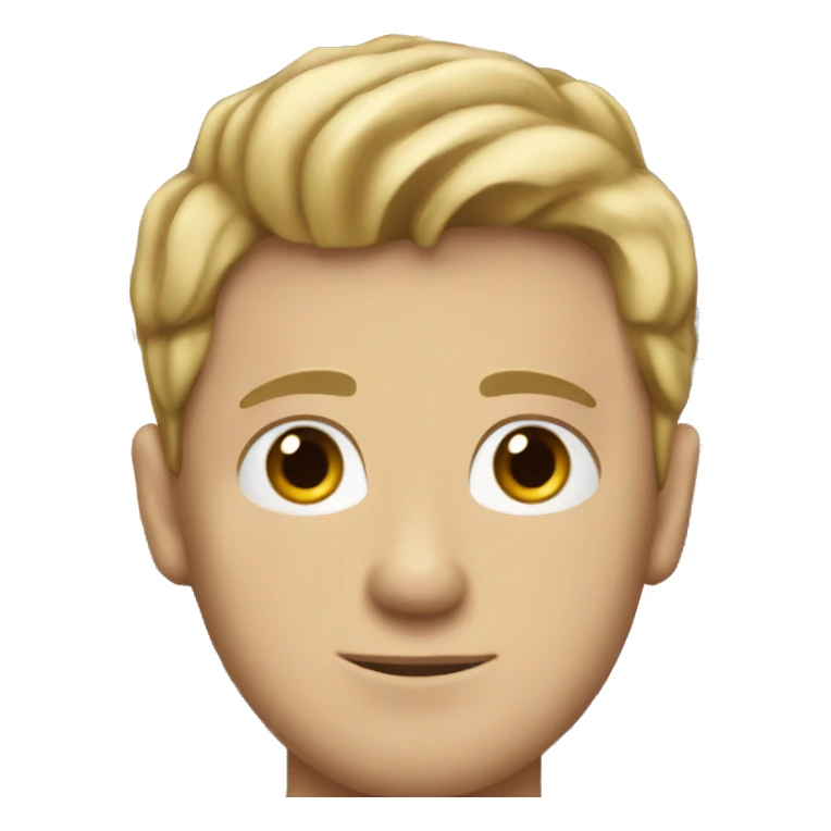 Dark blond man with hazel eyes and short hair in a plaid tshirt  sticker