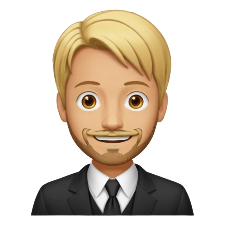 Sanji with goatee beard sticker