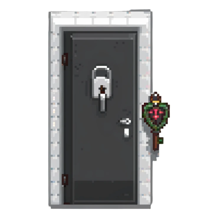 door being unlocked sticker