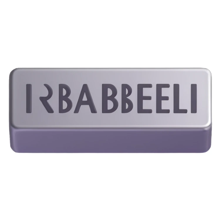 Silver language translation bar with Babel symbol sticker