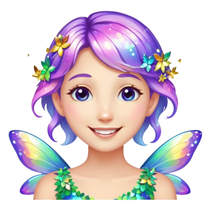 Beautiful Birthday Confetti fairy sticker