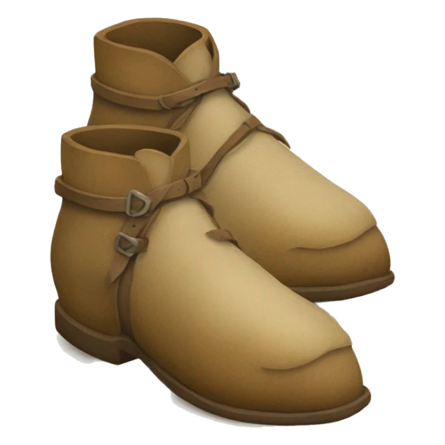 pair of Suede Leather Medieval Shoes sticker