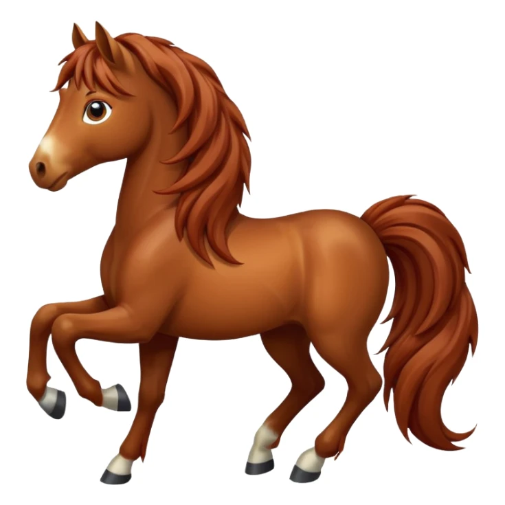 the cartoon horse should be more cartoon sticker