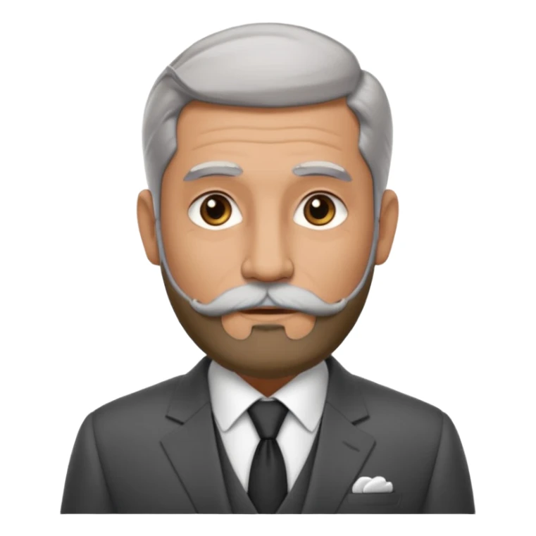 Slightly gray with frencb beard graying indian guy in suit with a bentley names professor bw tlt sticker