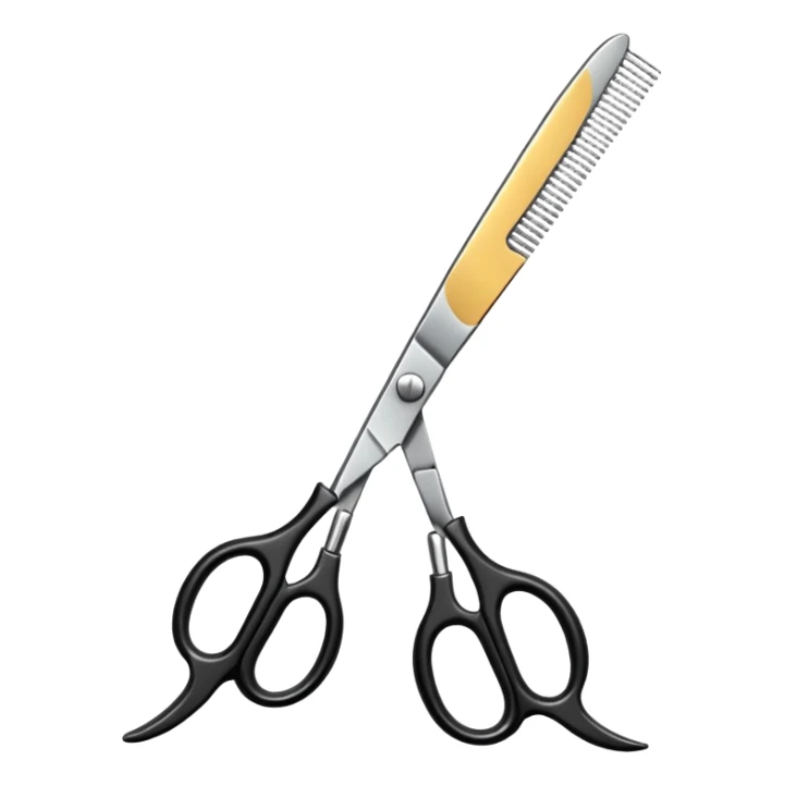barber shop, scissors, comb, only scissor and comb sticker