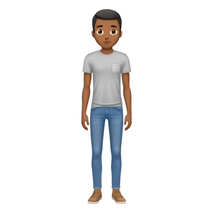 Skinny black man with gyatt full body sticker