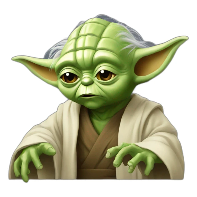 Yoda fait un Feur sticker