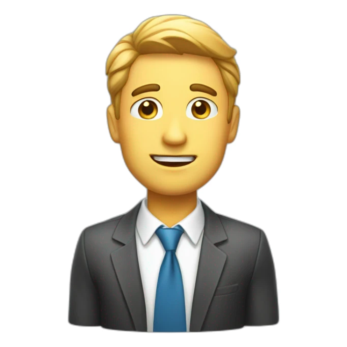 a professional real estate agent who cares deeply that his deals are falling through. sticker