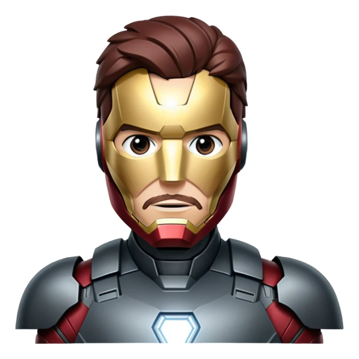 james rhodes black iron man from  from civil war sticker