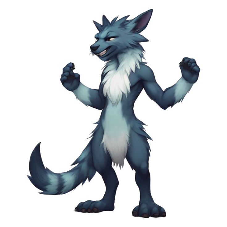  anthro vernid full body furry by LiLaiRa sticker