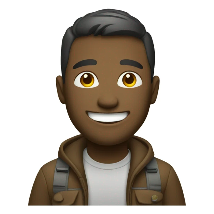 smiling male in outdoor setting sticker