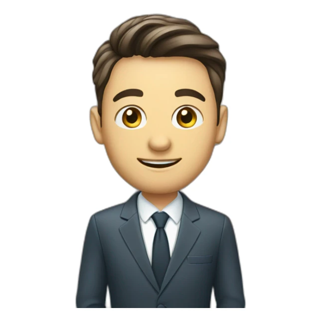 Un agent immobilier devant un panneau vendu sticker