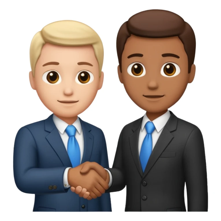 business handshake sticker