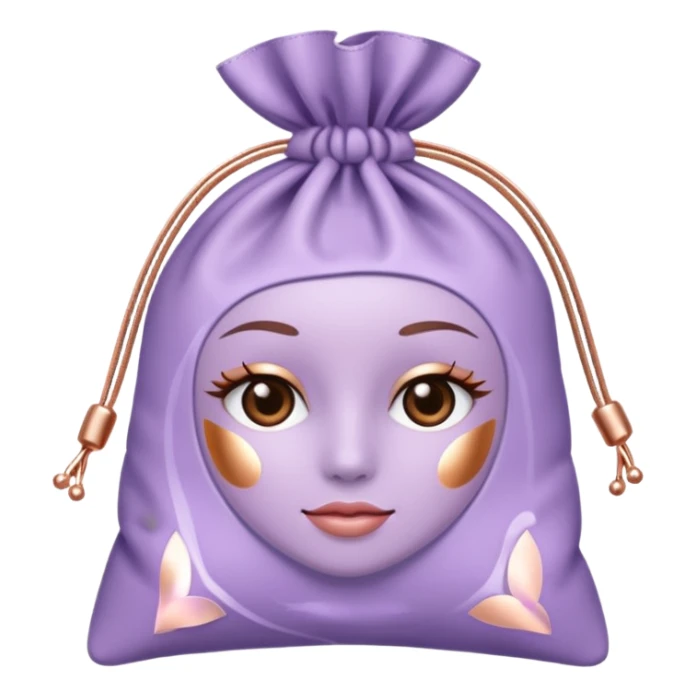 cosmetic in a lavender bag sticker