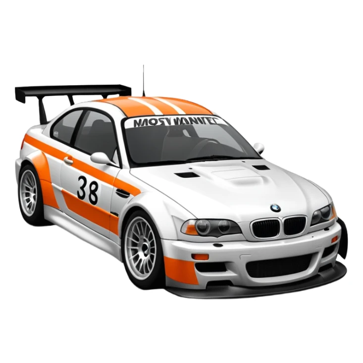 Bmw M3 GTR E46 from need for speed most wanted 2005 with the vinyl  sticker