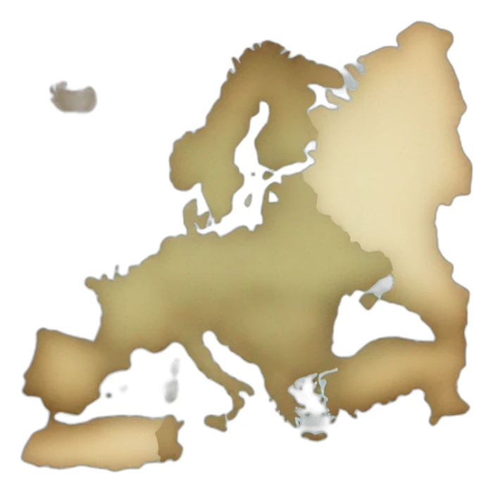 a map of Europe sticker
