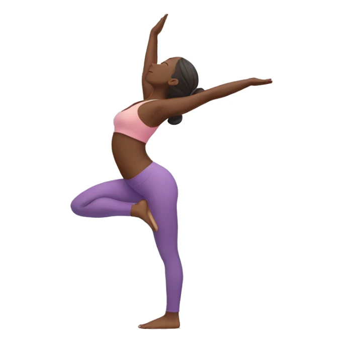 yoga pose sticker