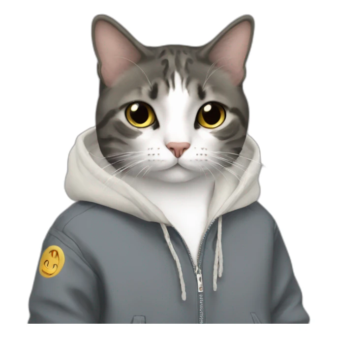 Vetements style cat in Georgia sticker