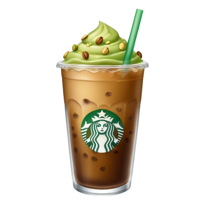 Starbucks Iced coffee with pistachio   sticker
