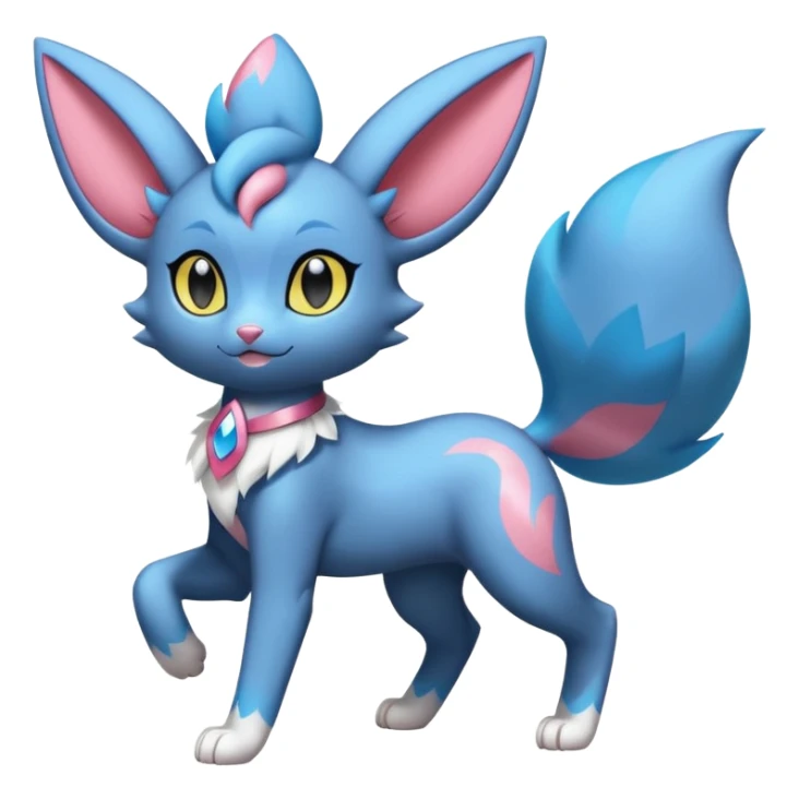 Luxray-Sylveon-Dewott-fusion sticker