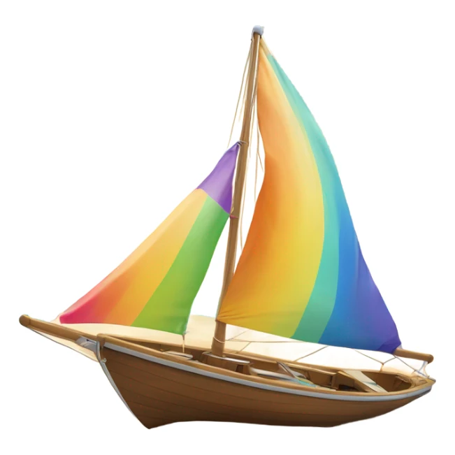 Sailing boat on the beach near the sea sticker