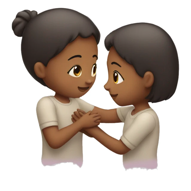 girl giving love to others sticker