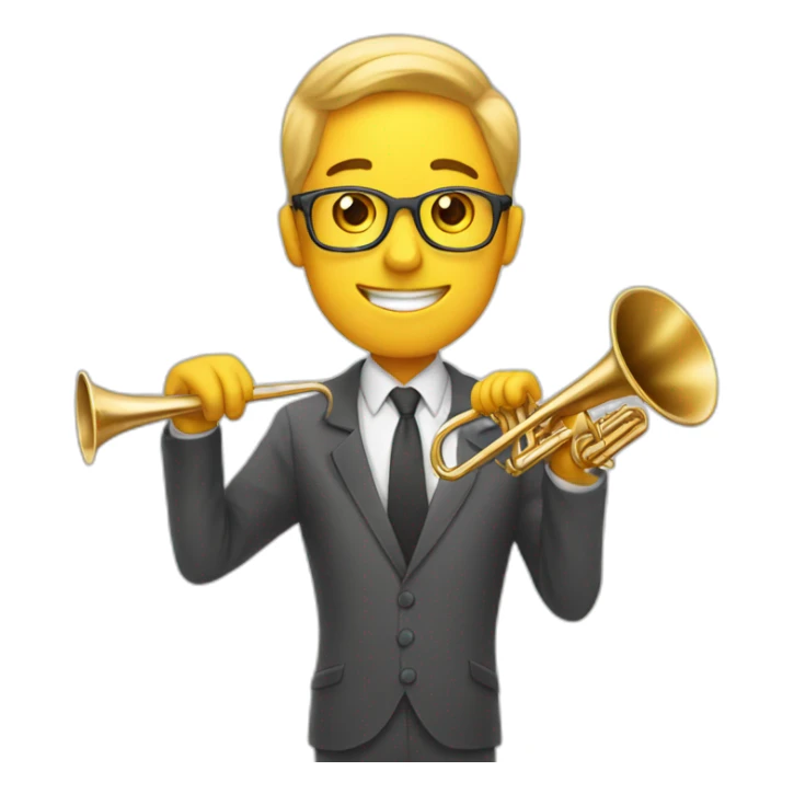 working at home until after family trumpet class sticker