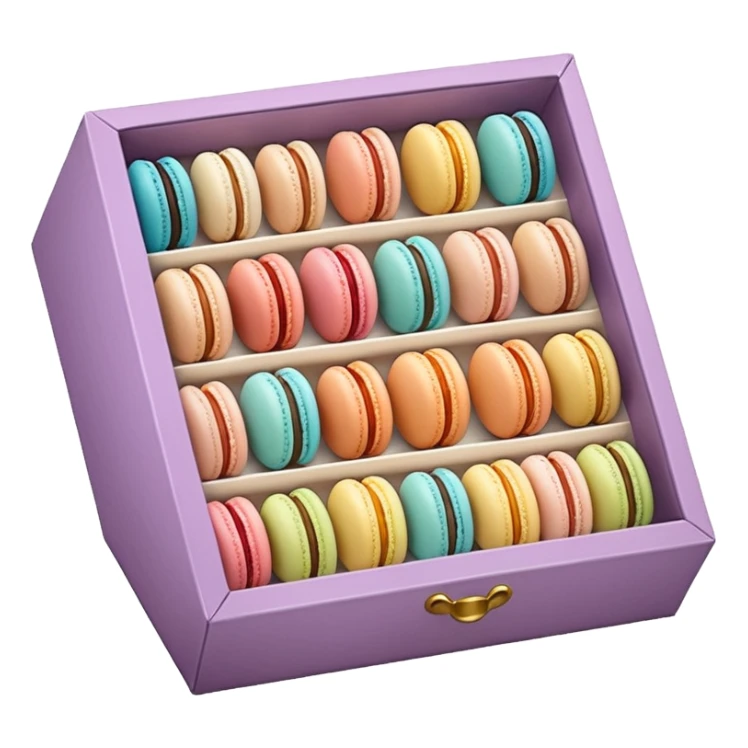 a box of single line of macaron



















 sticker