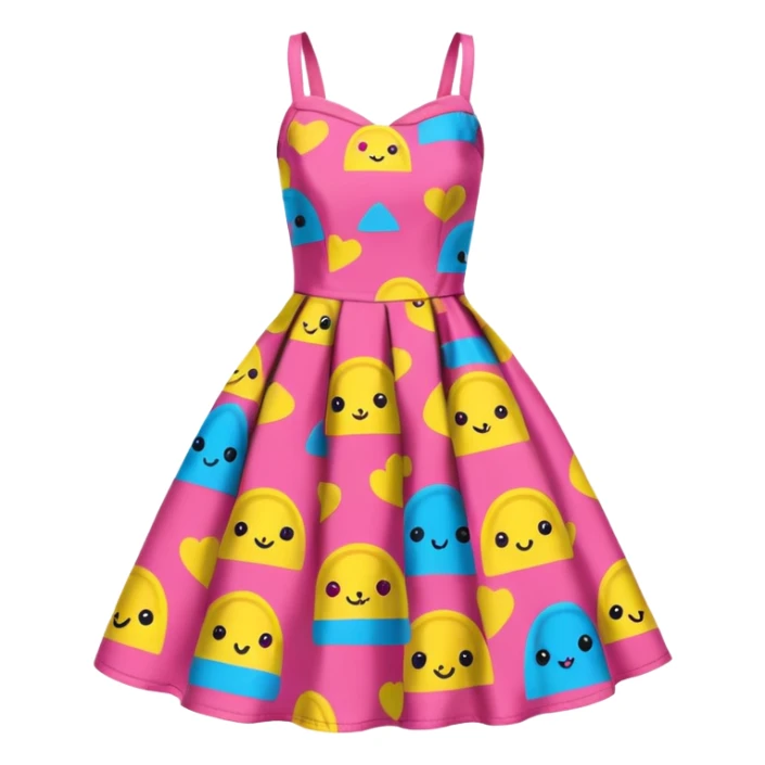 BETSEY JOHNSON STYLE SPAM print dress sticker