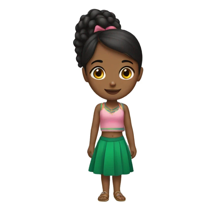 Mexican girl saying hey to black girl sticker