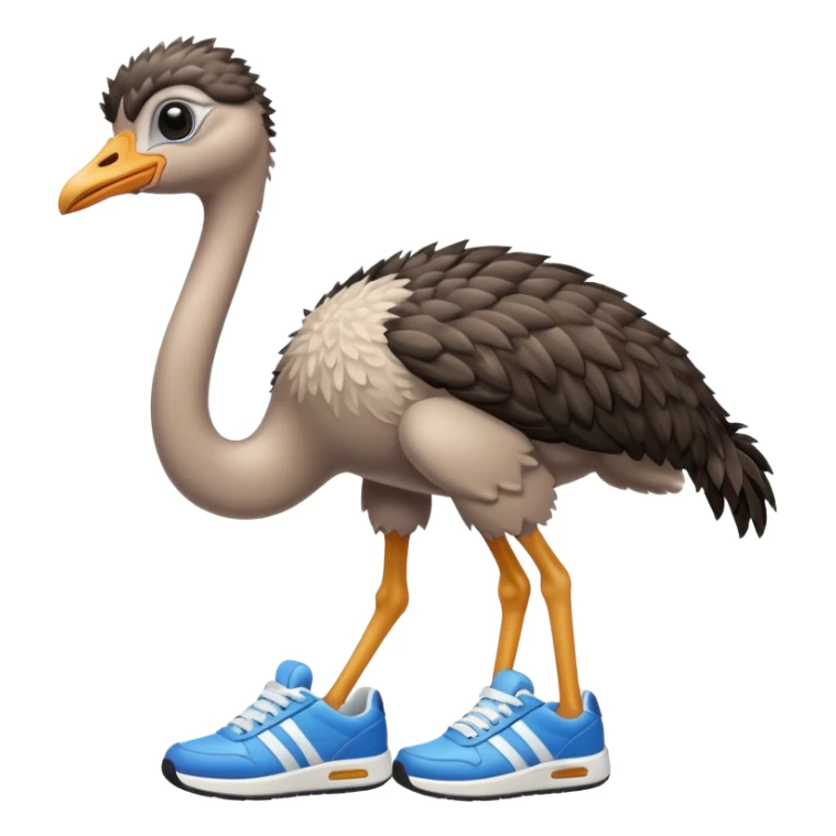  ostrich-in-sneakers sticker