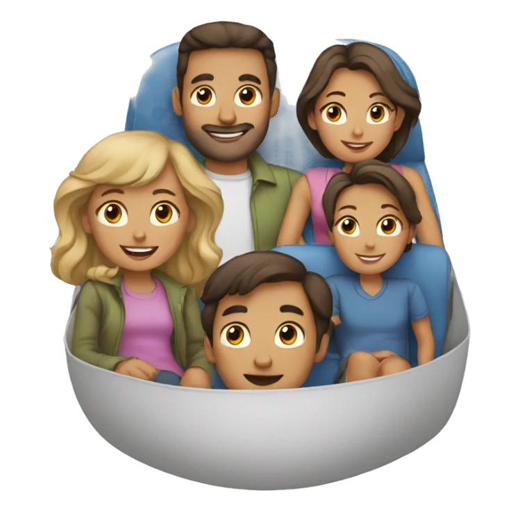 Family in a aircraft sticker