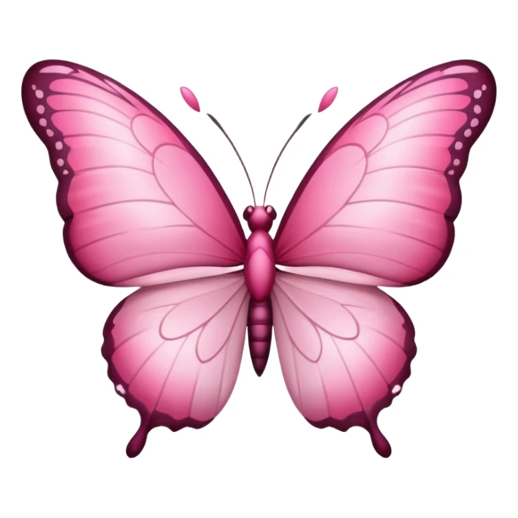 heart with sakura and a butterfly landing sticker