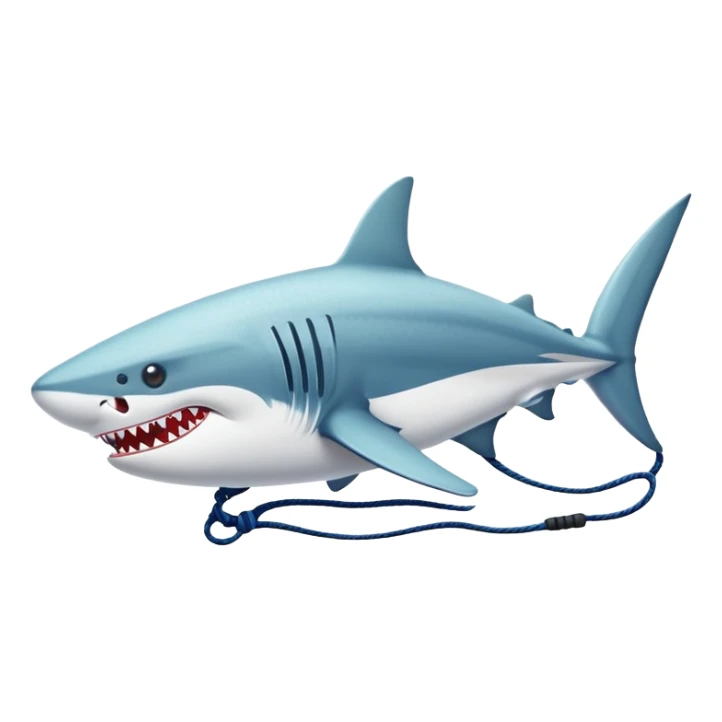 Tiburón con zapatos nike  sticker