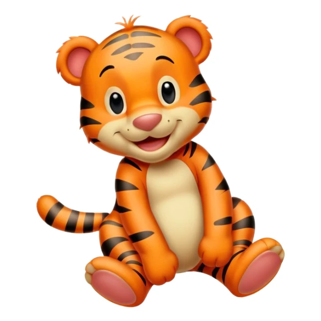 Tigger from Winnie the Pooh, bouncy and cheerful sticker