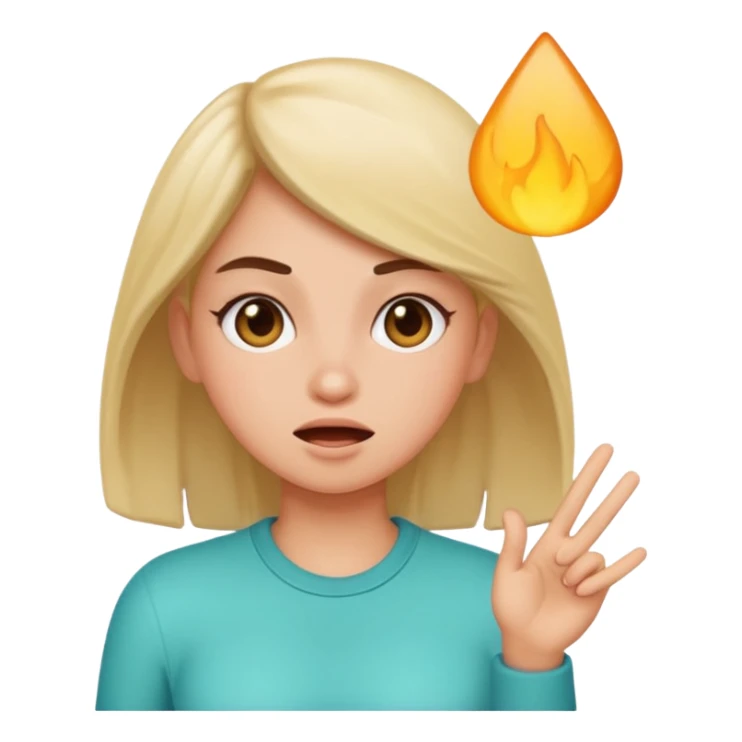 Cool girl farting sticker