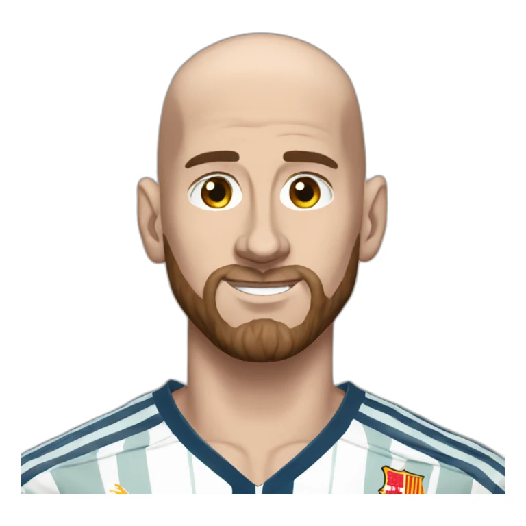 leo messi bald sticker