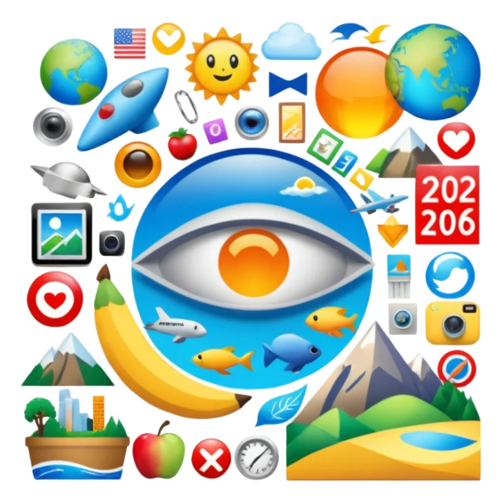 An extremely detailed lifestyle vision board collage for the year 2026. sticker