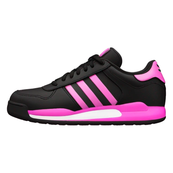 Black and pink adidas shoe sticker