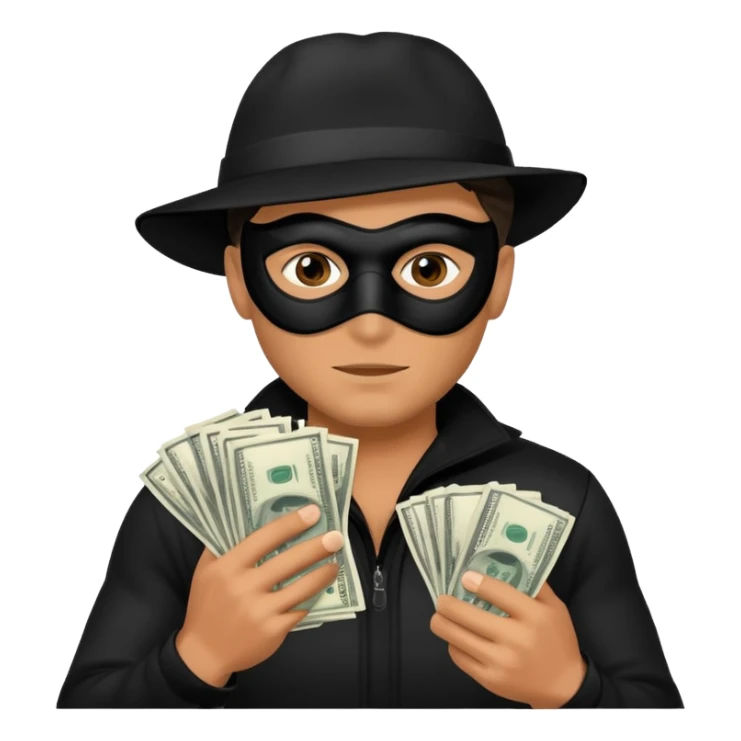 Hırsız adam yanda 💰 olsun sticker