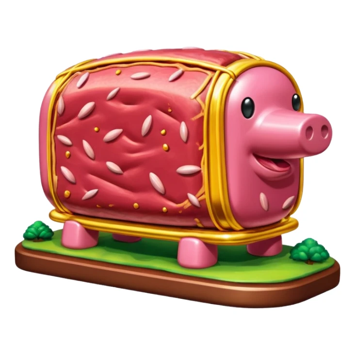  SPAM meat jeff koons style sculpture art landscape  sticker
